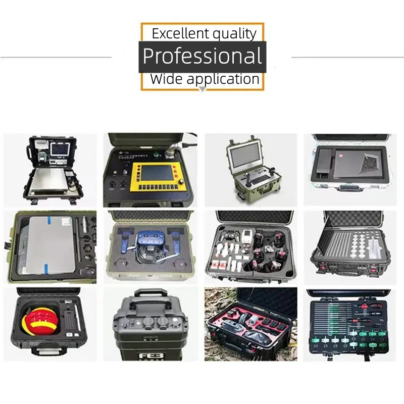 Imagem -04 - Grande Capacidade Pull Rod Toolbox Estojo Rígido Impermeável com Caixa de Armazenamento de Espuma Organizador de Carrinho Seguro