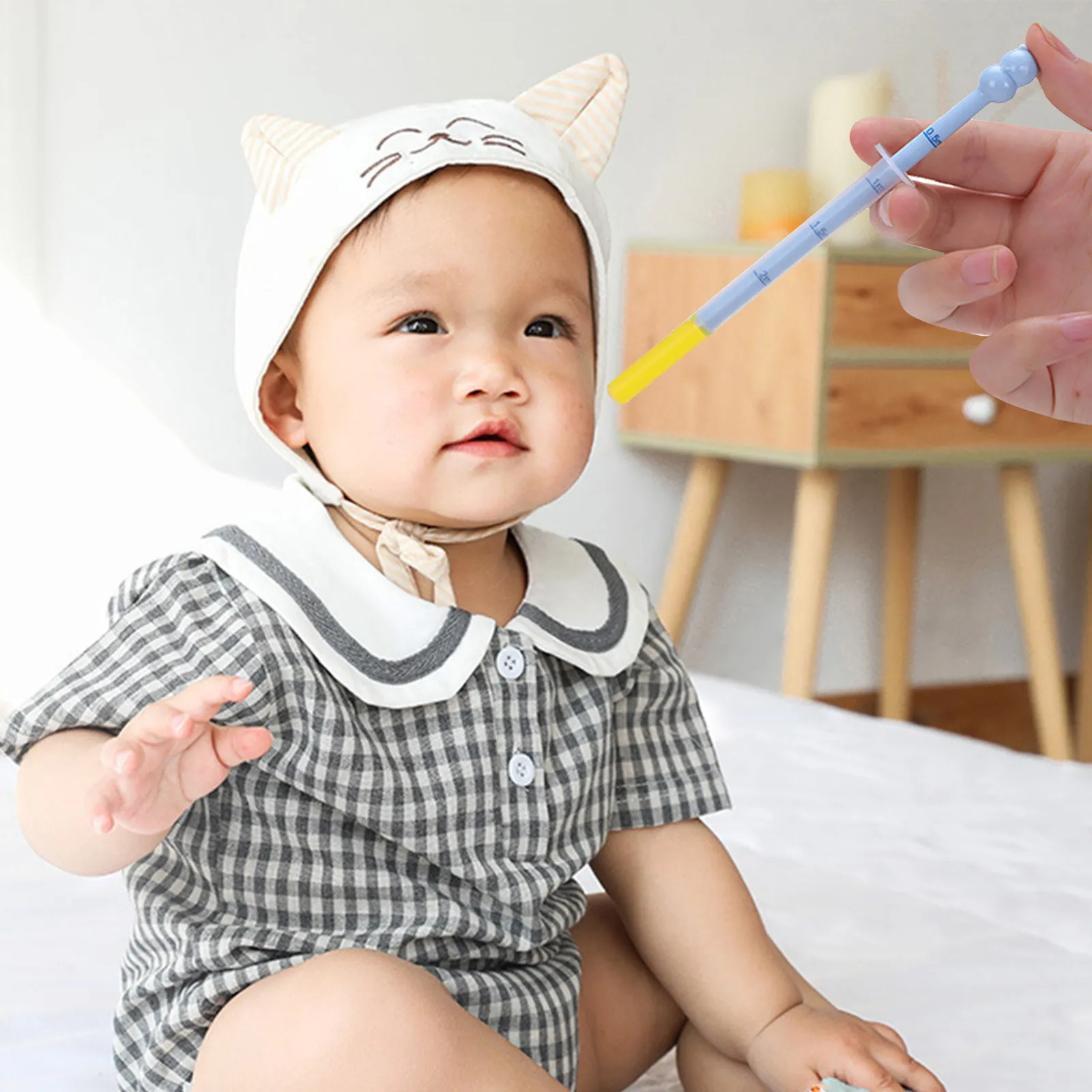 

2Pcs Baby Medicine Feeder Reusable Pe ABS Material Controlled Feeding Liquid Medicine Tool Baby Accessories Medicines Feeder