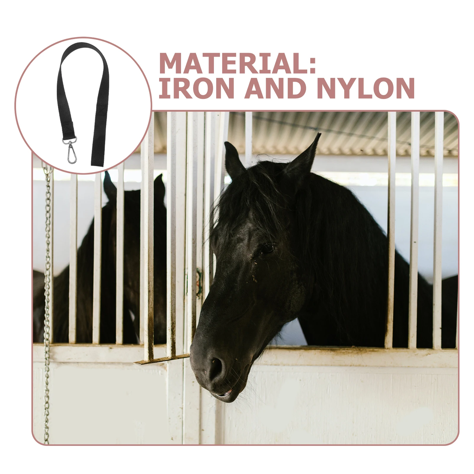 حزام دلو الحصان قابل للتعديل، شماعة دلو مياه متينة لسياج التغذية المستقرة، شماعة تغذية مقاومة للاهتراء