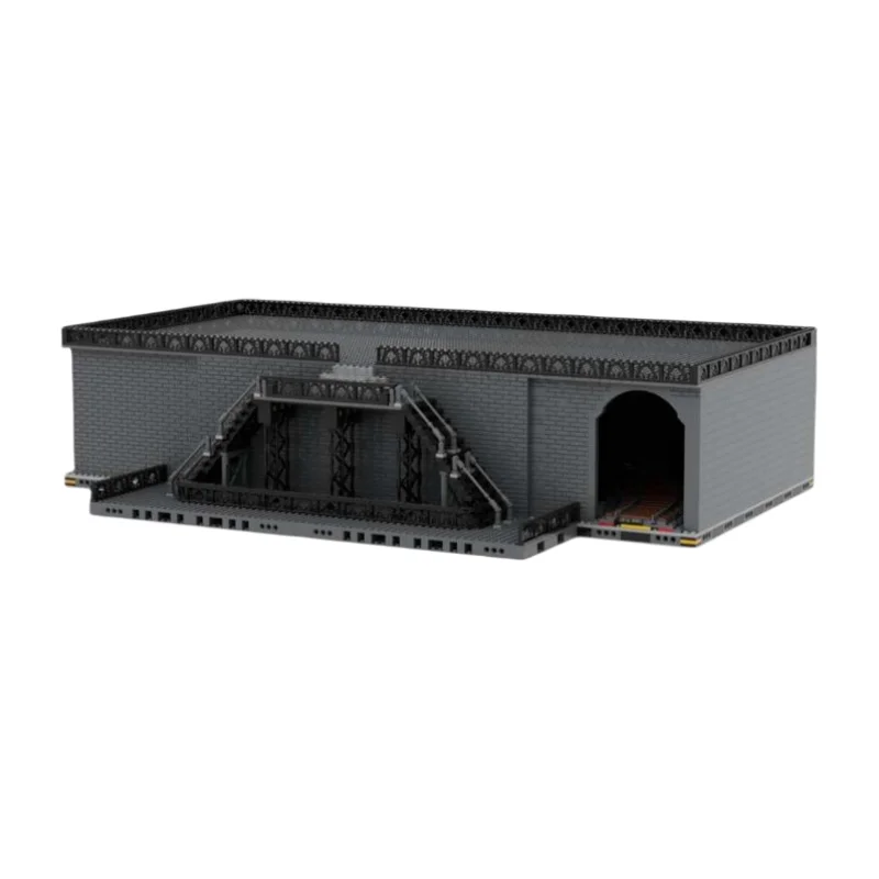 2980PCS MOC City Architecture Street View Model Circular Roller Coaster Tunnel DIY Assembly Building Blocks Children's Toys