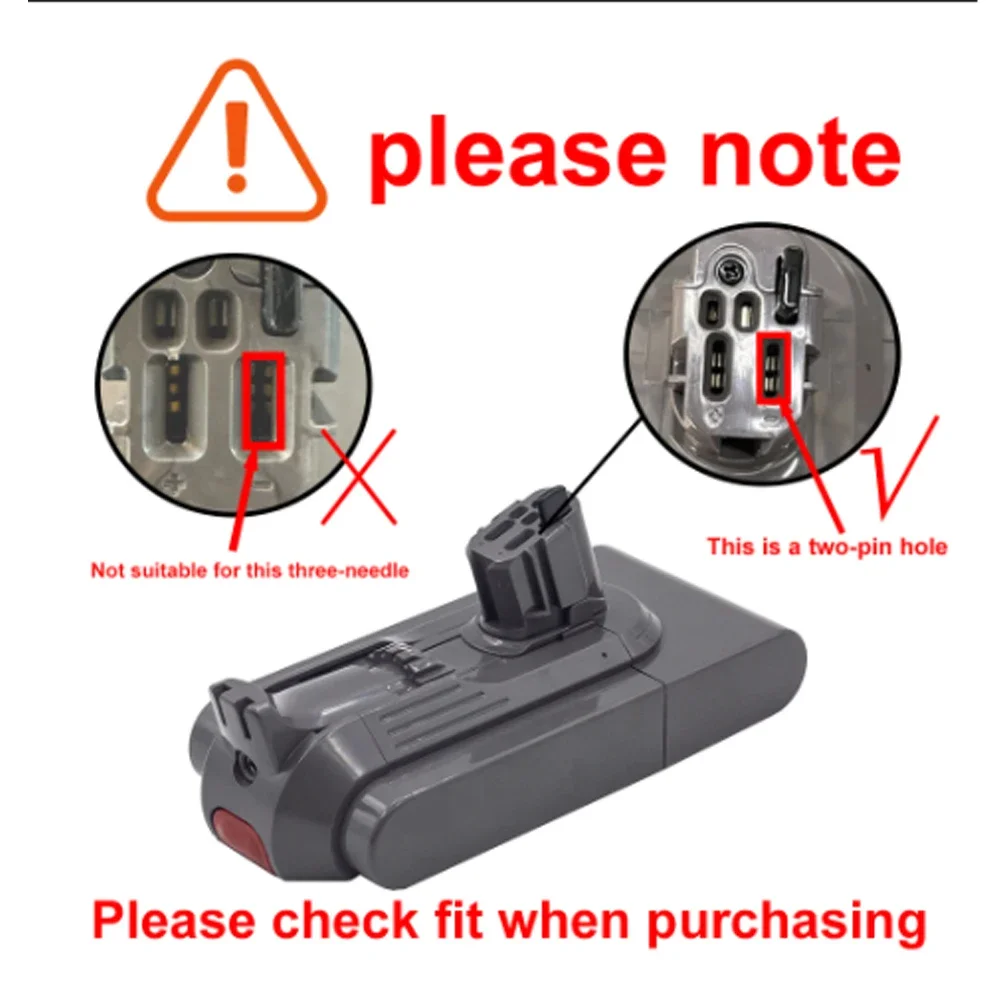 for Dyson V11 SV14 SV15 SV16 series click on vacuum cleaner lithium V11 charging battery replacement 25.2V 6.0Ah 18650 battery