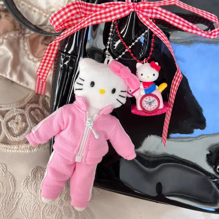 

Sportsman Hello Kitty Plush Doll Keychain Pendant Cute Sweet Bag Schoolbag Doll Doll Trinkets Pink Accessories Gift