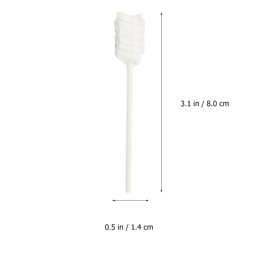 30 pezzi detergente per la lingua del bambino garza morbida bastoncino per la pulizia orale usa e getta per neonati forniture per la cura dei denti rivestimento della lingua