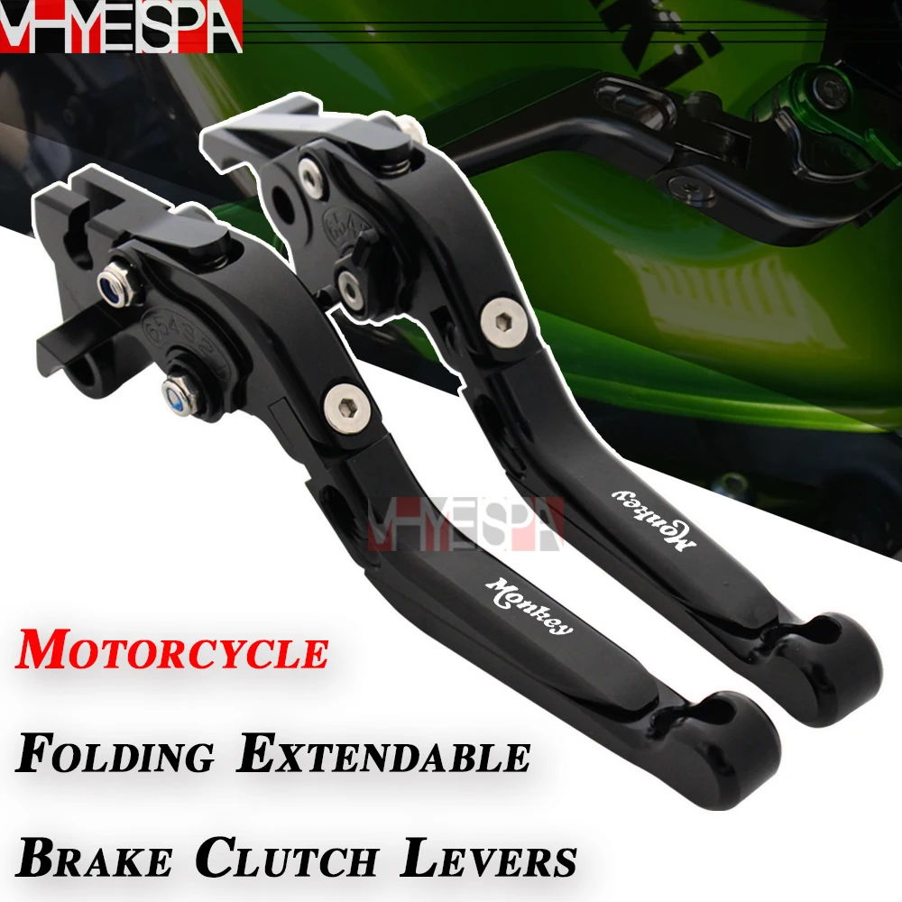 Fit For HONDA Z125 monkey bike 2019 2020 2021 Motorcycle Accessories Folding Extendable Brake Clutch Levers 16 Colors