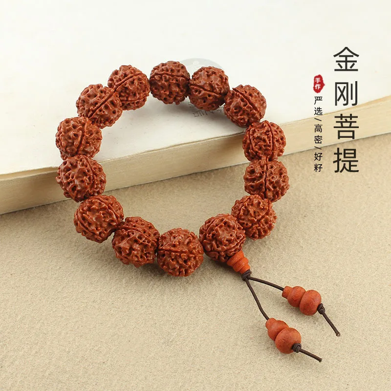 

Аксессуары для рукоделия: браслет Бодхи с пятью лепестками и бриллиантами, однорядный, унисекс, браслет из бусин Будды, для выставок и мероприятий.