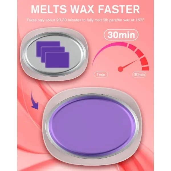 Paraffin Wax Machine for Hand and Feet -Paraffin Wax Warmer Moisturizing Kit Auto-time and Keep Warm Paraffin Hand Wax