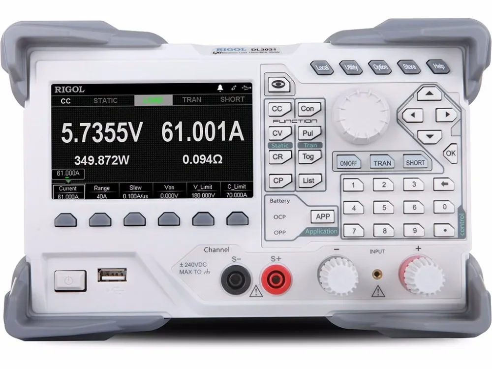 

DL3031 Programmable DC Electronic Load (Single Channel, 150V/60A/15kHz 350W)