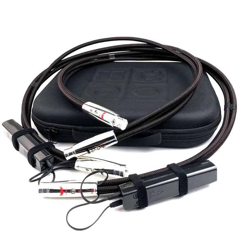 FireBird Kabel XLR PSS Pure Silver Solid Core Przewodnik HiFi Wzmacniacz audio Zrównoważone kable z baterią 72V