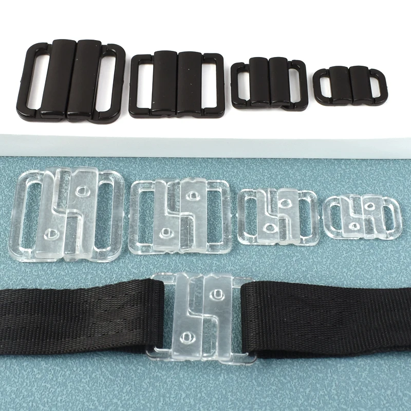 20/50 Sets de Broches de Plástico de 10-25mm para Sujetadores, Cierres Frontales para Ropa Interior, Ganchos para Trajes de Baño y Bikinis, Botones a Presión, Accesorios de Costura DIY
