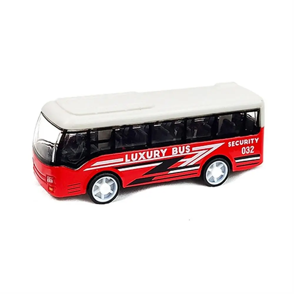 Vehicle Model Alloy Bus Model High Imitation Ornaments Pull Back Car Simulation Car Model School Bus Model Collection