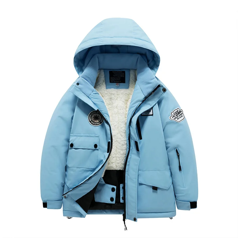 Children's Ski Suit Girls Boys Outdoor Thickened Waterproof Windproof Warm Teenager Ski Pants Equipment 100-165cm