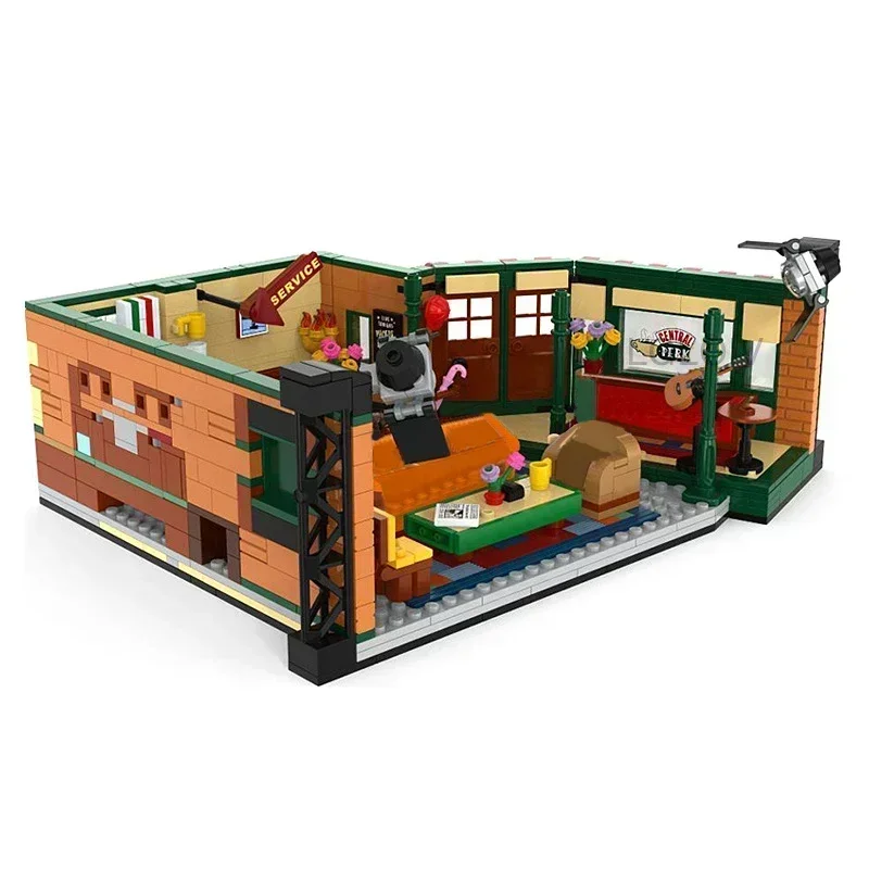 American Tv Drama Big Family Room Bang Apartment Streetview Theory House Model Building Block Bricks Christmas Childrentoy Gifts