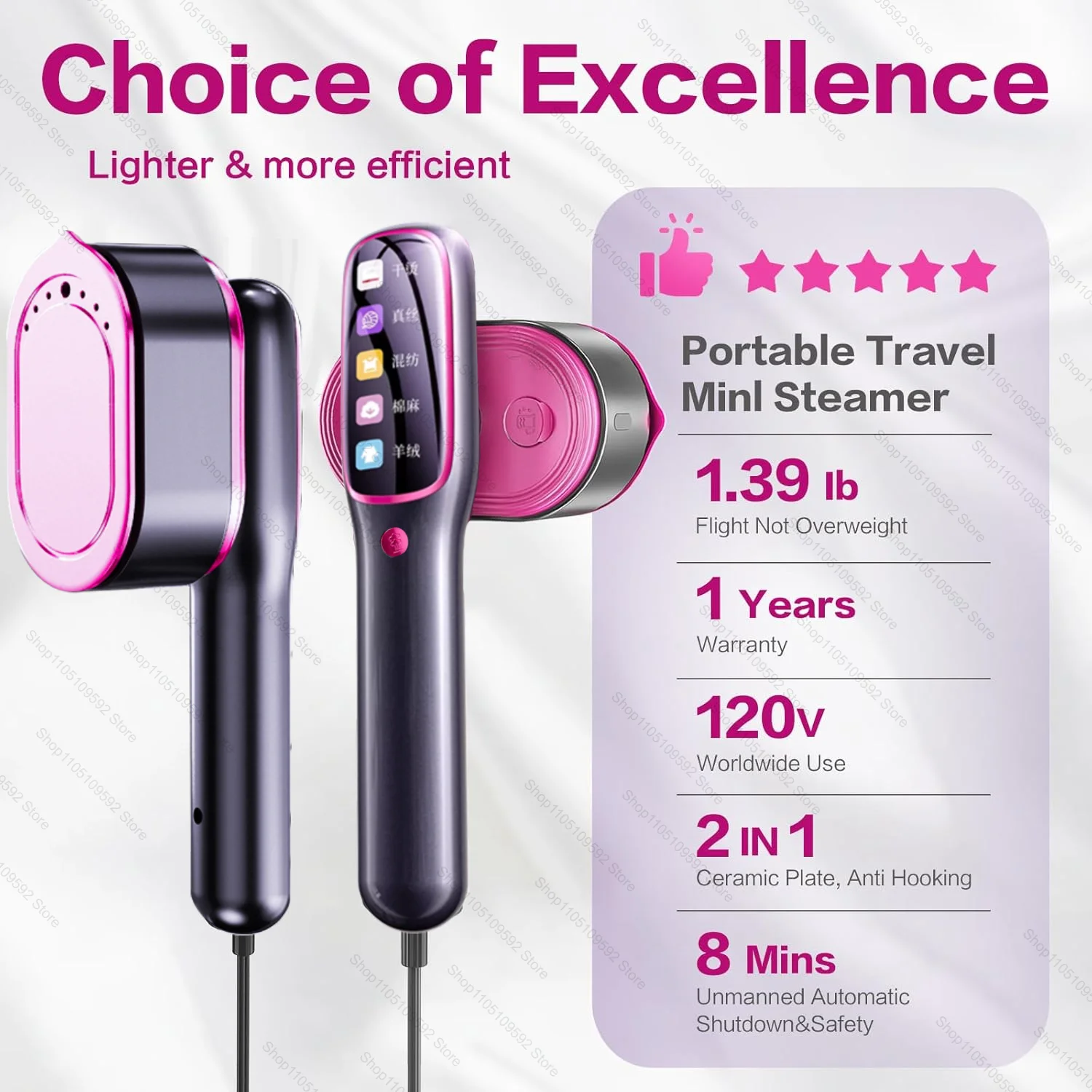 آلة الكي المحمولة آلة مكوّاة الملابس متعددة الوظائف المحمولة مكواة البخار آلة مكوّاة الملابس بالبخار السفر