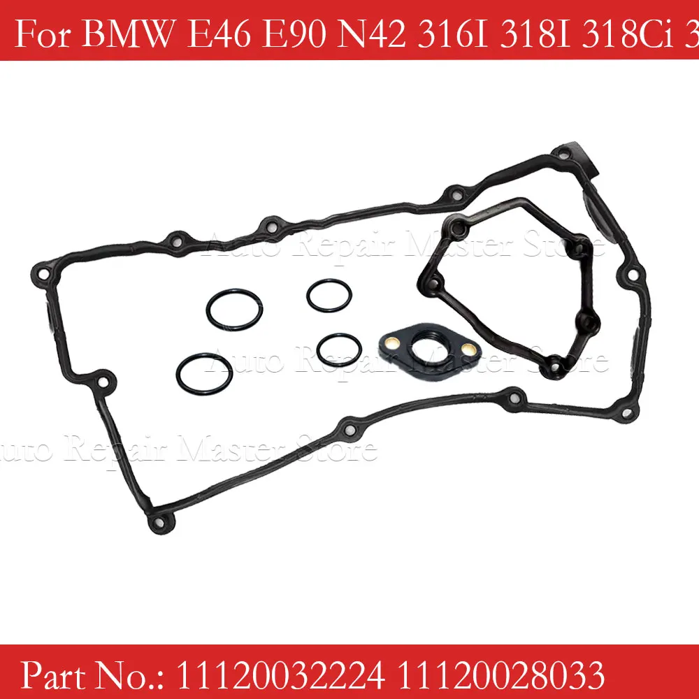 11120032224 11120028033 Valve Cover Gasket Set For BMW E46 E90 N42 316I 318I 318Ci 316Ti 153729301