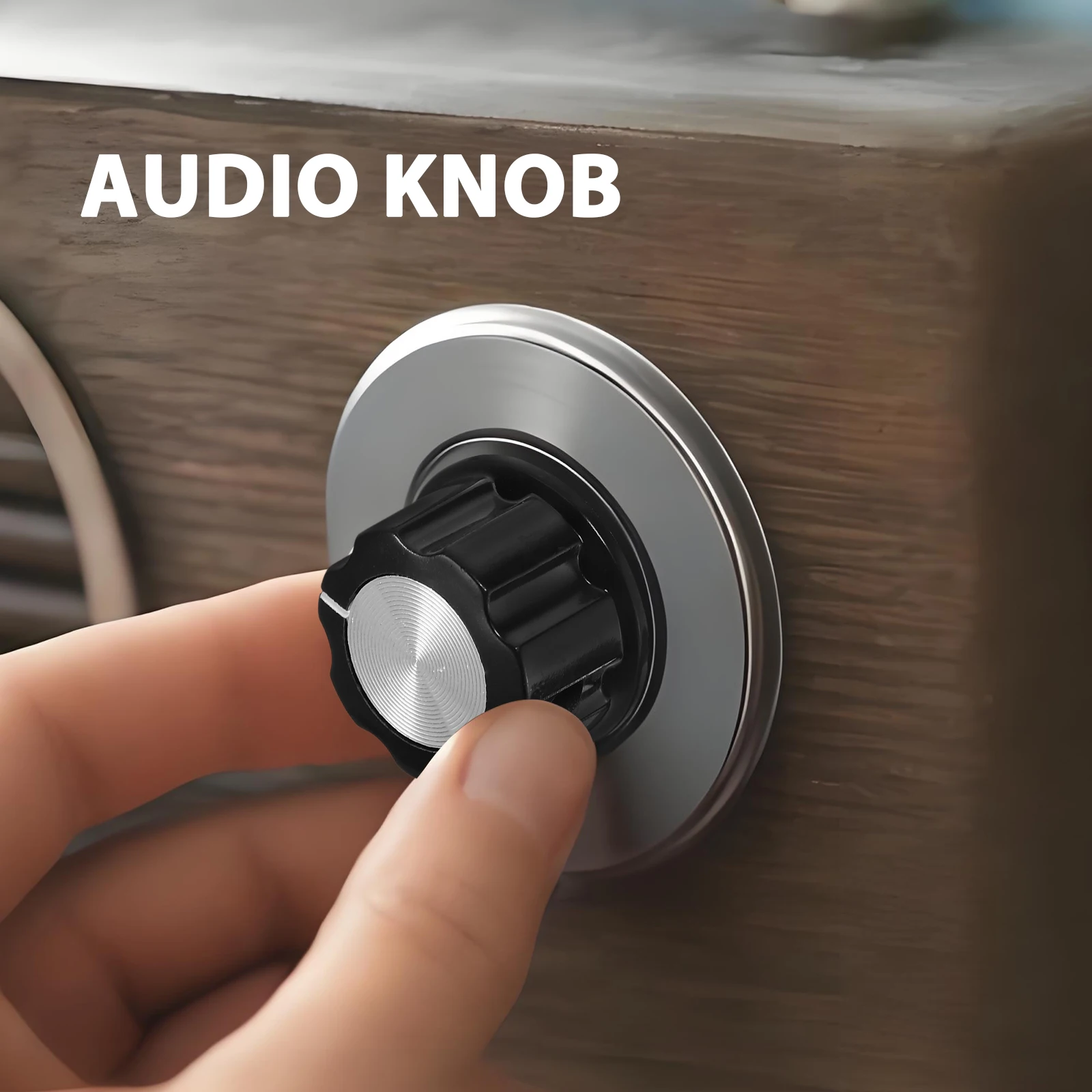 

6pcs Volume Control Knobs 6Mm Shaft Aluminum Alloy For Guitar Bass Speaker Amplifier Precision Audio Adjustment Knob Caps