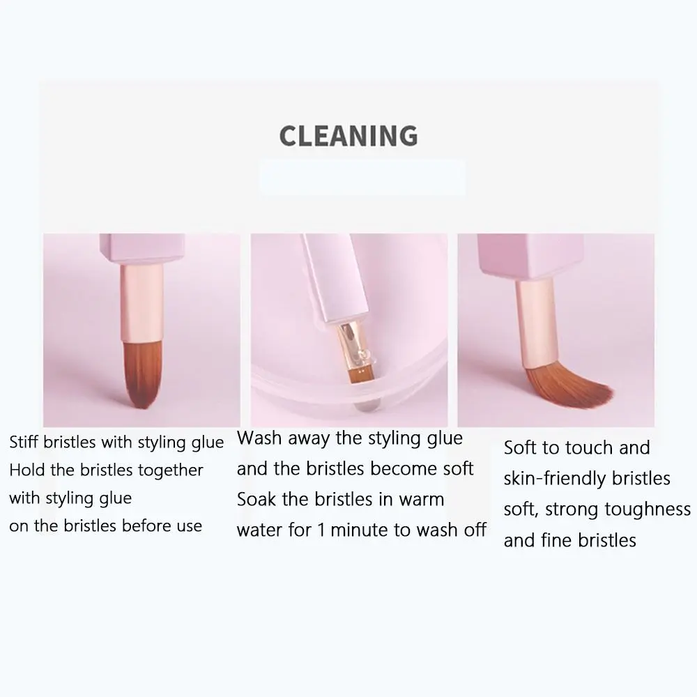 

Алюминиевая трубка, выдвижная кисть для губ/броз, золотистая, черная, красная и розовая, с защитной крышкой, кисть для блеска для губ, телескопическая кисть для макияжа