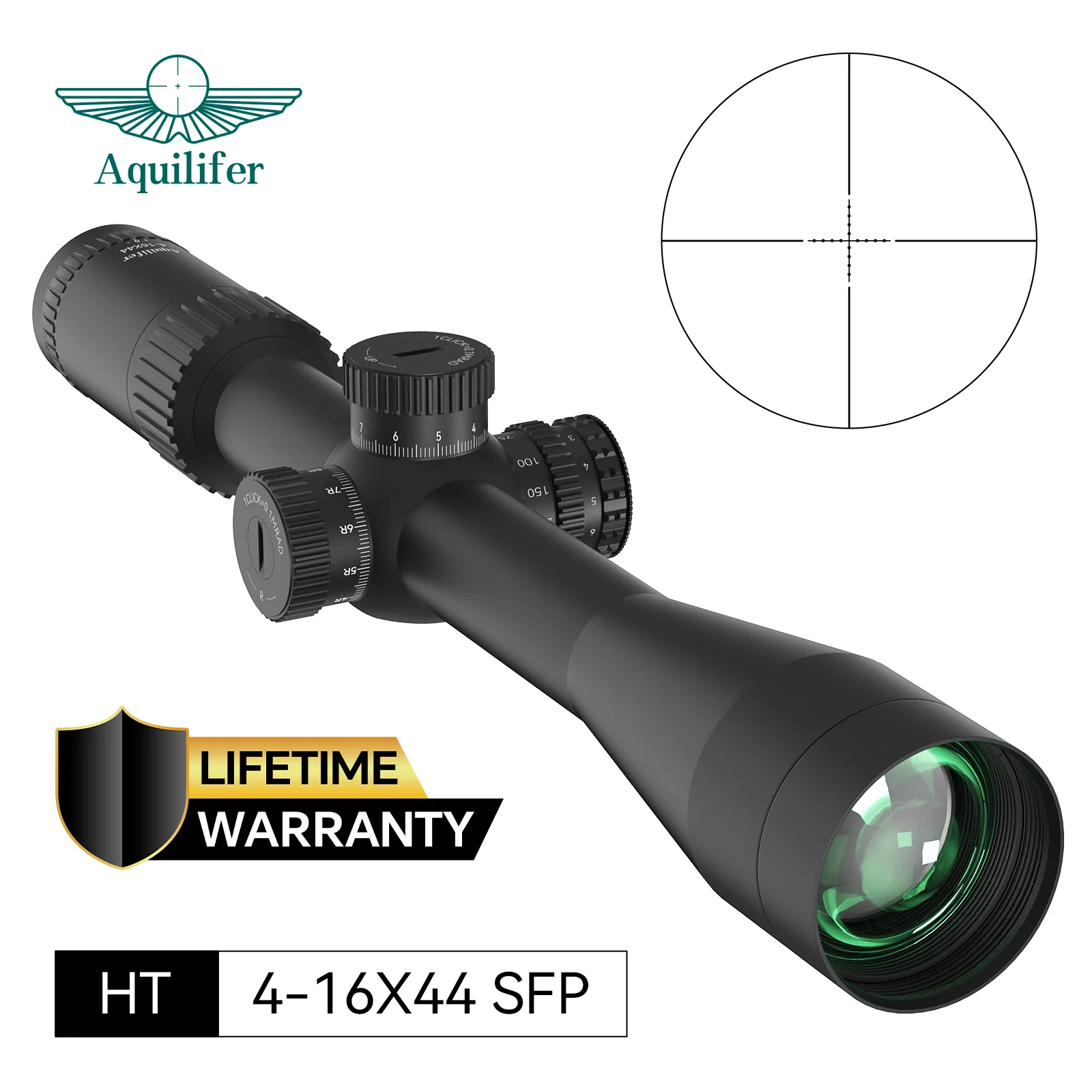 

Aquilifer 4-16x44 SFP Rifle Scope Telescope Optics Hunting Gear Side Focus for AR15 AK Hunting Accessories
