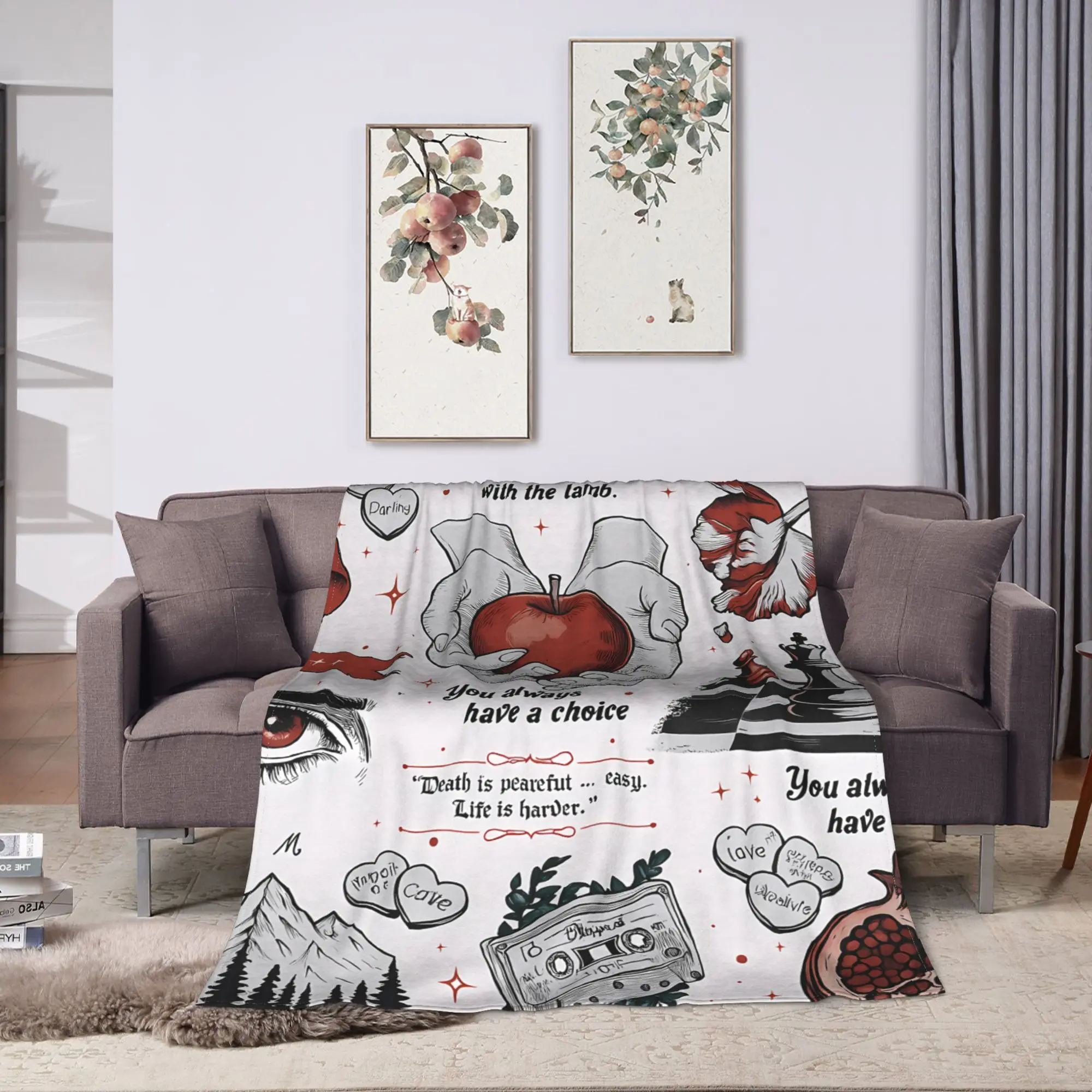 جاكوب ذا توايلايت ساغا بطانية جودة دافئة ناعمة رمي بطانية الشتاء الفتيات الفتيان الأريكة السرير الرسم المفرش