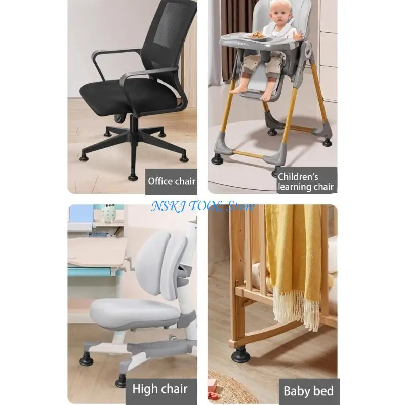 L8RC 5Pcs Multipurpose Stationary Castors Chair Accessories for Office Chairs Ensuring Stability On Various Surfaces