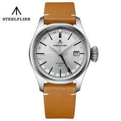 STEELFLIER-Reloj de pulsera de buceo SF790, cronógrafo de lujo GMT NH34, cristal de zafiro, 4 puntero, caja de acero inoxidable 316L, 200M, resistente al agua