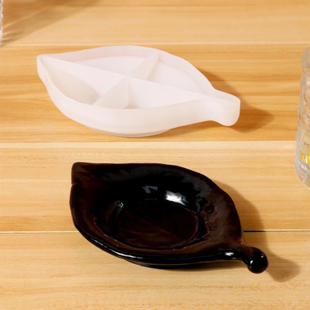 ورقة على شكل قالب صينية سيليكون لتقوم بها بنفسك قالب لراتنج الايبوكسي كوستر لوحة صنع المجوهرات الحرفية أداة الإكسسوارات السلس Demold سهلة