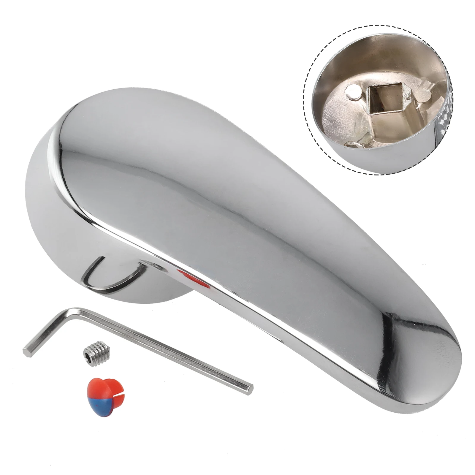Faucet Accessories Shower Tank Switch Cold And Hot Water Valve Single Handle Bathroom Kitchen Replacement Faucet Metal Handle