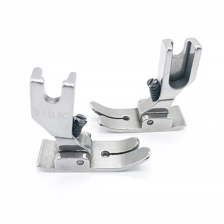 1pcs industrial flat car all steel P351SC knitting wrinkle-resistant presser foot anti eating cloth anti-jumper thin material sp
