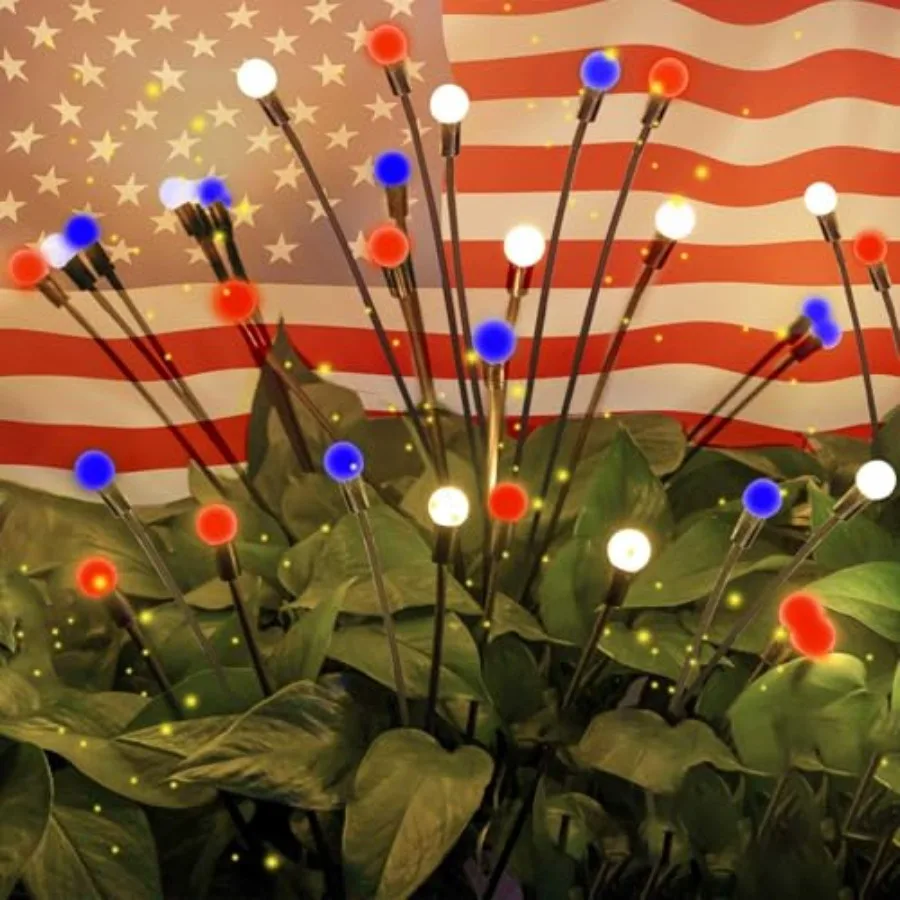 

Solar American Flag Lights - th of July