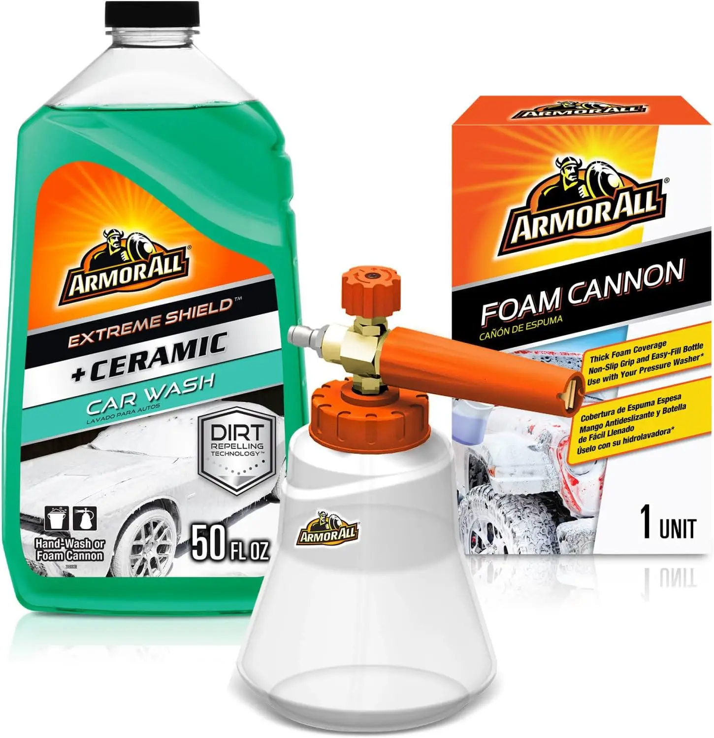 

Foam Cannon Car Wash Kit with Ceramic Soap for Pressure Washer - 50 OZ