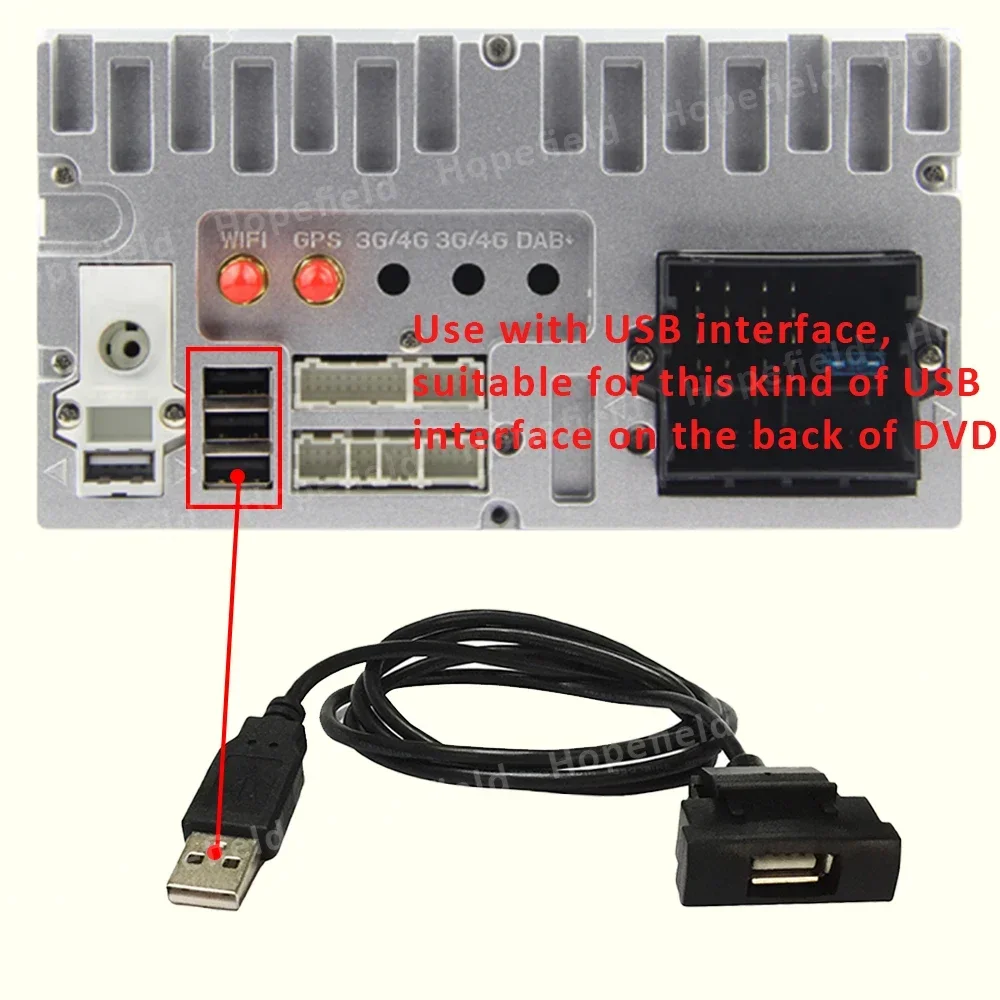 RCD510 RCD315 USB Socket Cable Adapter CD Changer Radio 4 Pin Plug Slot Button Interface For Skoda Octavia 2 For VW Jetta Golf 5