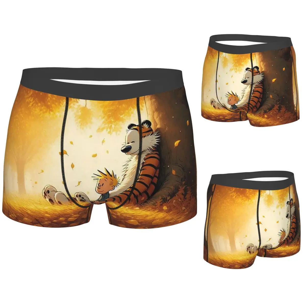 

Boxer Underpants Shorts Calvin Hobbes Classic Panties Male Soft Underwear for Homme Man Boyfriend Gifts