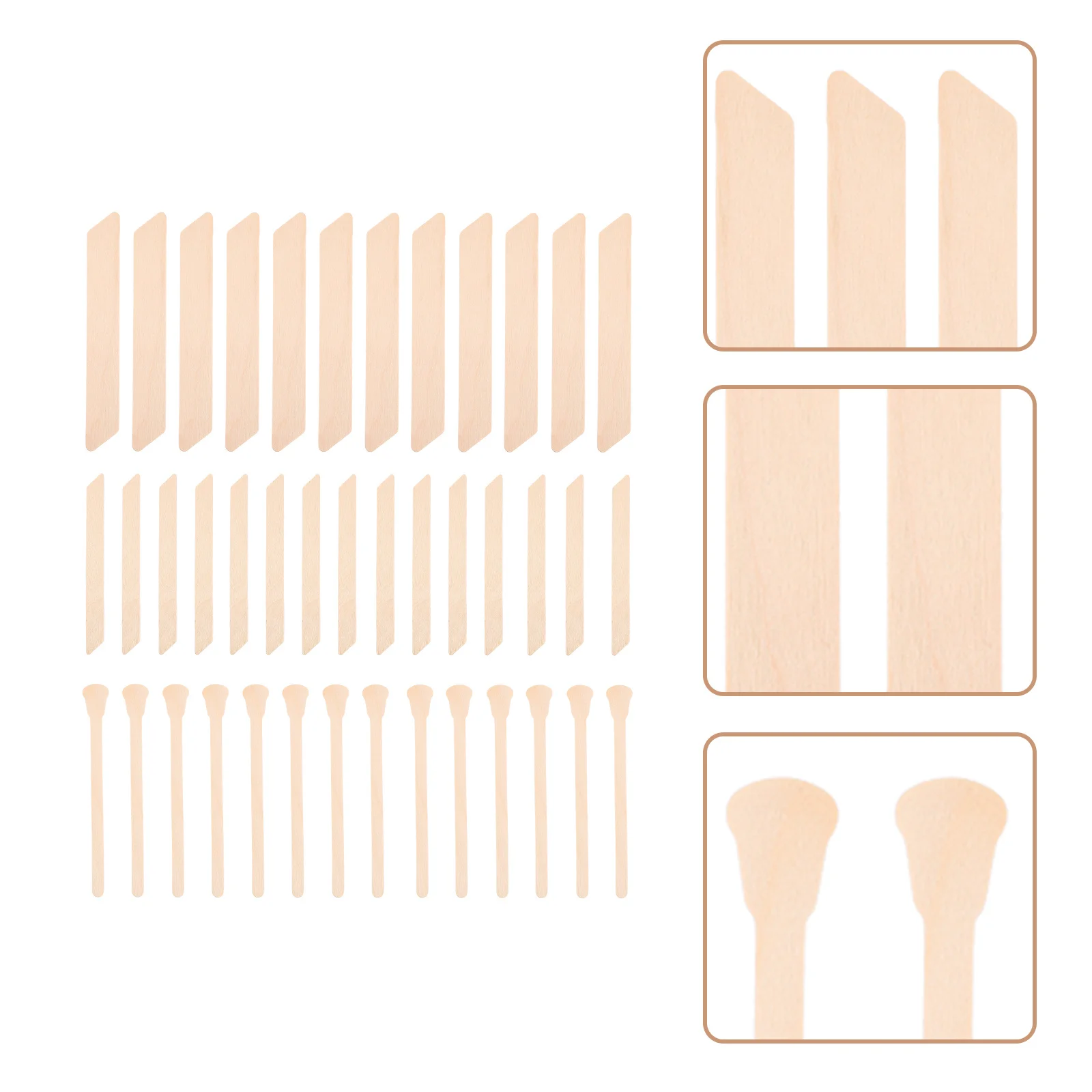 

150Pcs Wax Applicator Sticks Premium Body Hair Removal Tool for Depilation and Cream Application Smooth Flexible Women Hair Wax