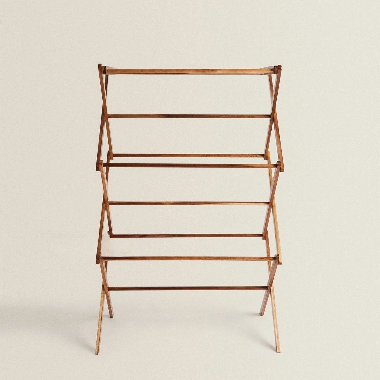 Bathroom towel rack foldable multifunctional towel rack drying rack floor simple solid wood