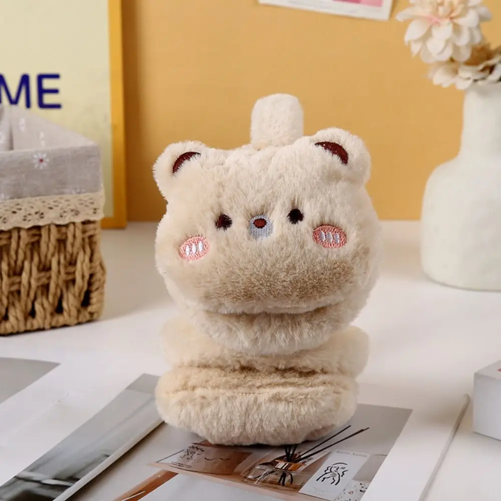 Outdoor Bear Bear Earmuffs Winter Warm Foldable Cycling Ear Covers Retractable Windproof Ear Protection Gift for Women Girls