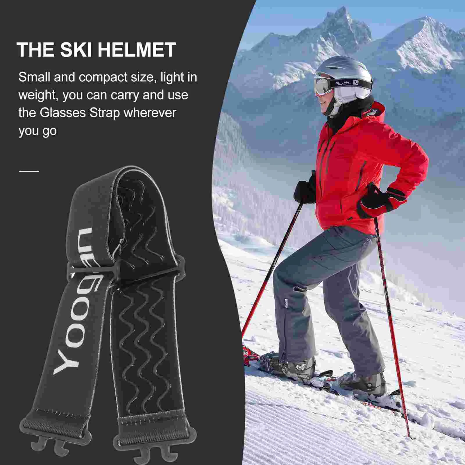 Ski Brille Riemen Ersatz Sport Einstellbare Doppelschicht Brille Brillen Halter Ständer