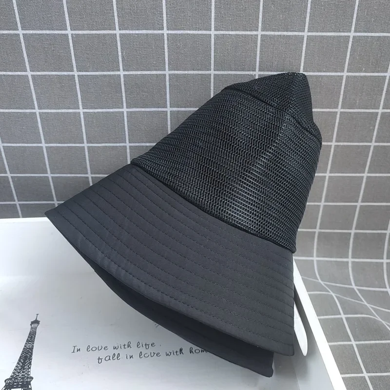 Deepen Enlarge 62CM summer breathable hollow sunshade hat women's fisherman hat men's large size mesh big head circumference hat
