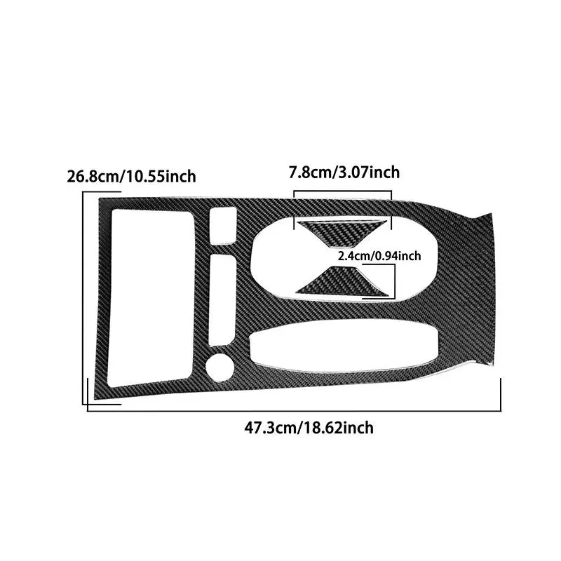For Audi A5 S5 B10 A6 E-tron 2025 2026 3pcs Soft Carbon Fiber LHD/RHD Car Interior Central Cup Holder Panel Trim Accessories