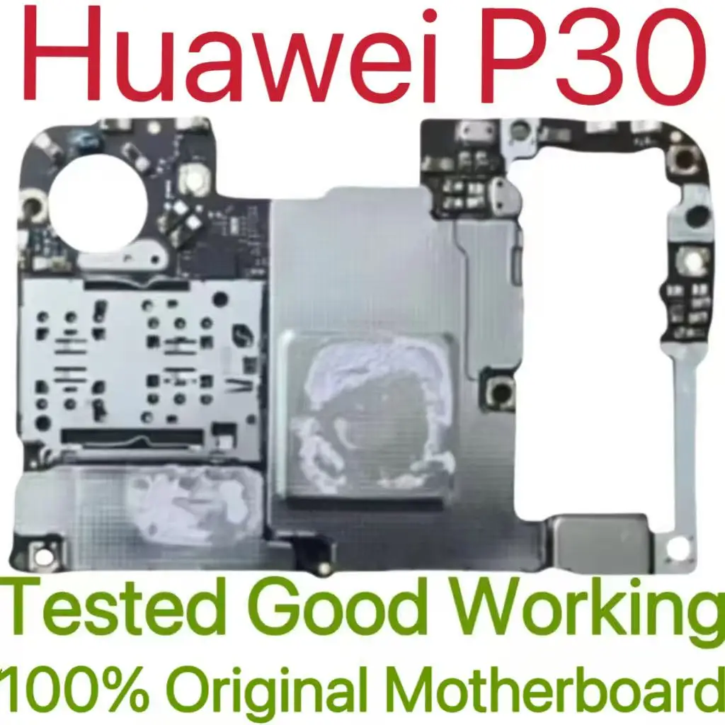 Original Unlocked Main Board For Huawei P30 Mainboard Motherboard Unlocked With Chips Circuits Flex Cable