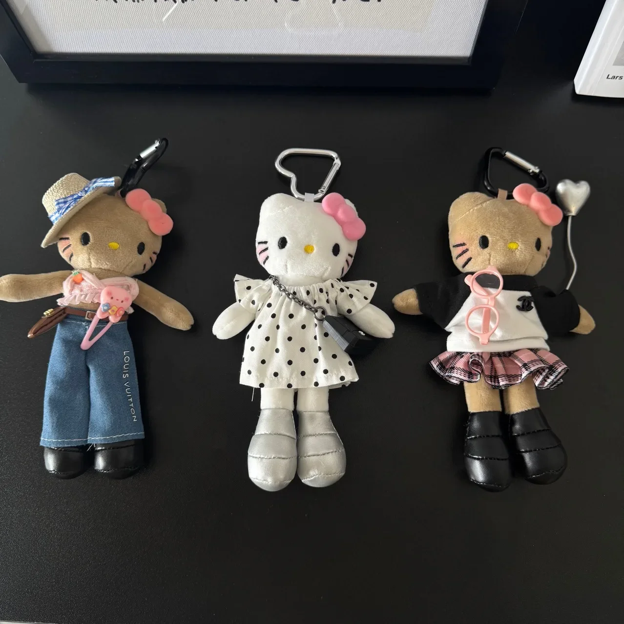 Süße lange Beine KT Puppe Tasche Anhänger Hello Kitty Anhänger Schlüsselanhänger Mädchen Herz Geschenk Anhänger