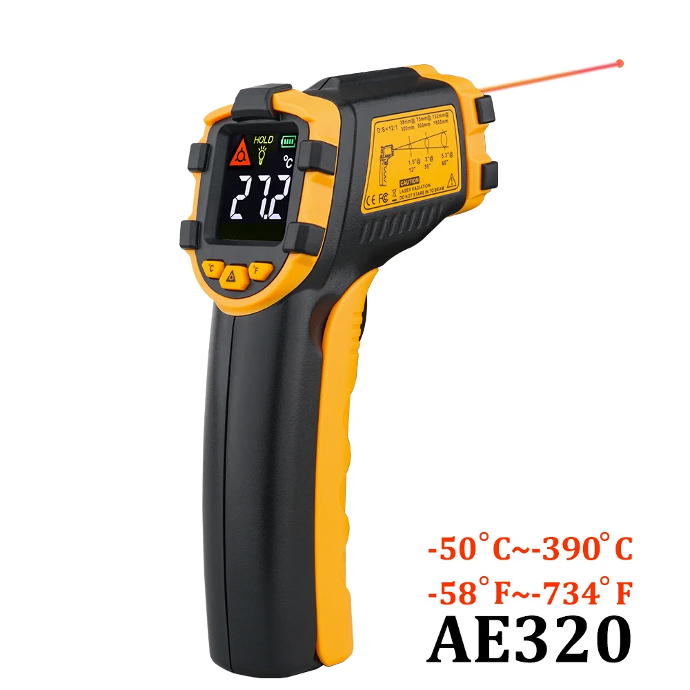 

Digital Infrared Thermometer Non-Contact Laser Termometer IR LCD Display Temperature Meter Gun Pyrometer Temperature Instruments