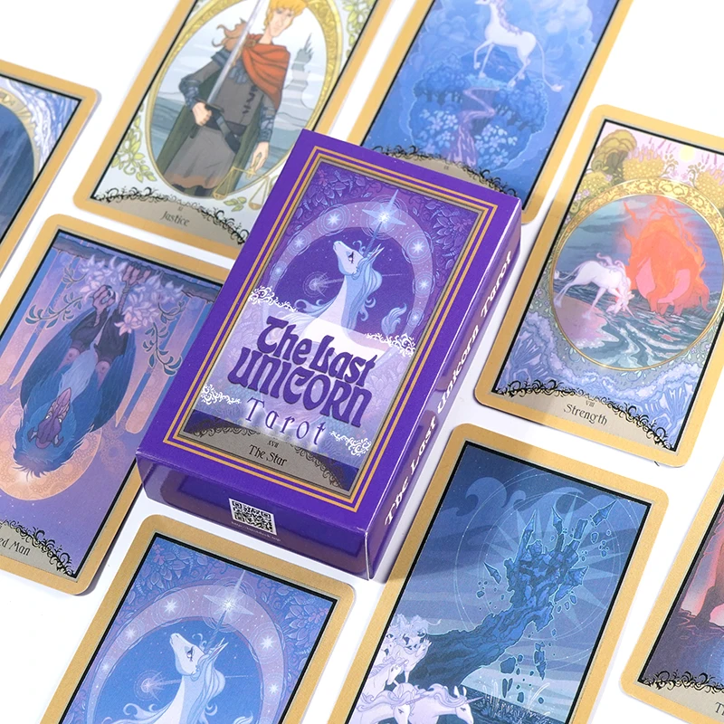 بطاقات التارو The Last Unicorn A 78 Deck Oracle English Visions Divination Edition Borad Playing Games #5