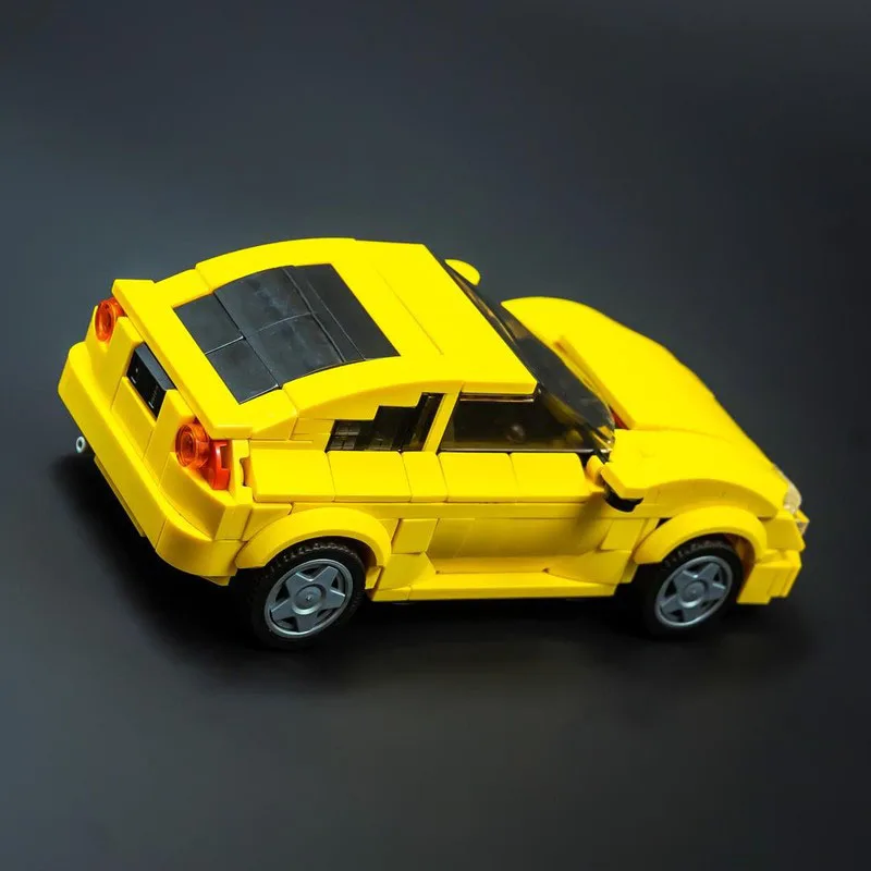 375PCS MOC-242828 NIEUWE Sportwagen Racing Stad Voertuig Technica Speed Champions Model Bouwstenen Bricks Speelgoed Jongen Verjaardagscadeau