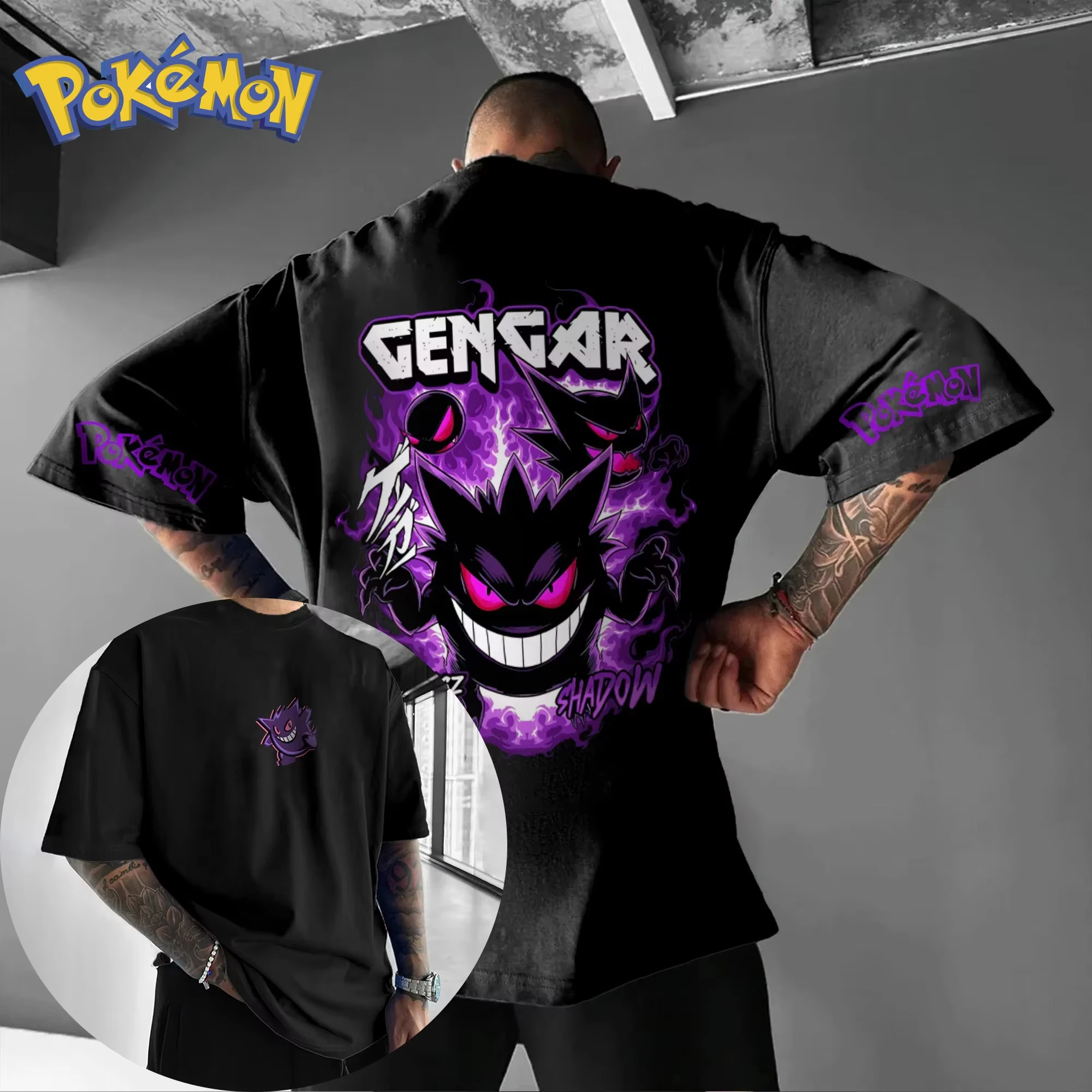 

Pokemon Graphic T Shirt 2026 Summer Oversized Loose Fit White Cotton Short Sleeve Streetwear