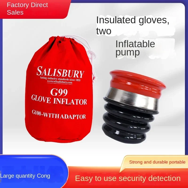 High and low voltage insulated gloves inflation pump leakage and damage inspection instrument