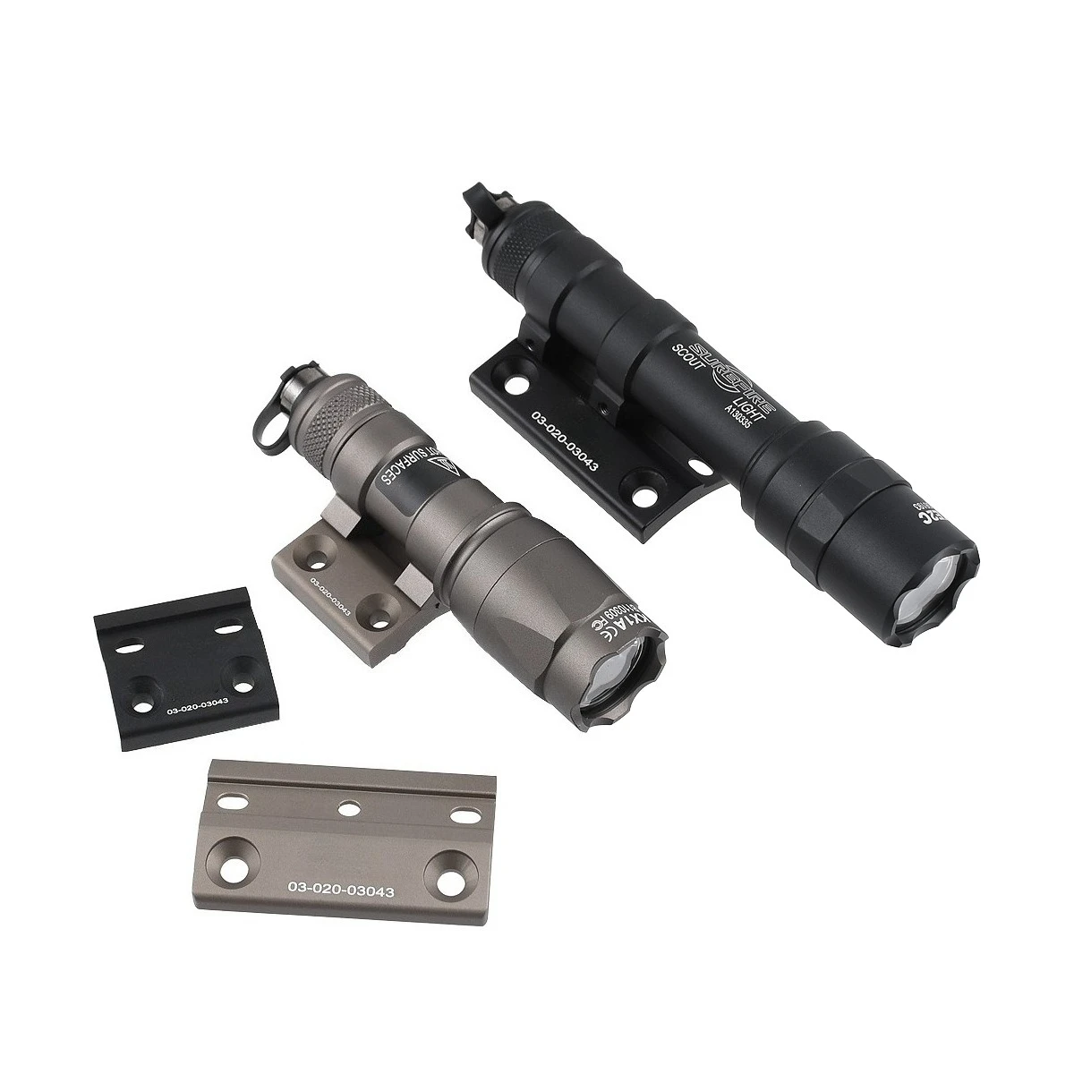 Tactical ARIS Series Surefire M300 M600 Offset Scout Mount M lok Keymod CNC SMR Rail Base Airsoft Flashlight Hunting Accessories