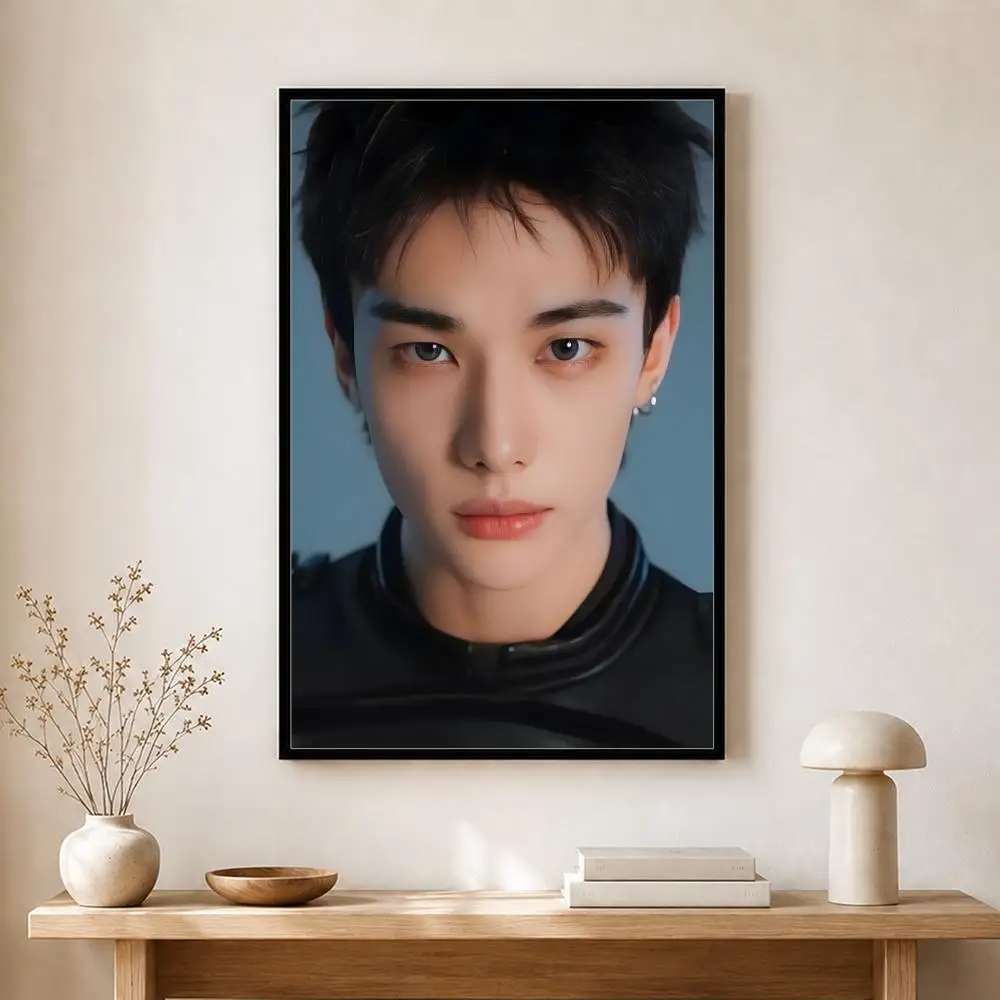 K-KPOP idol H-Hyunjin Poster Self-adhesive Art Waterproof Paper Sticker Coffee House Bar Room Wall Decor - view 5