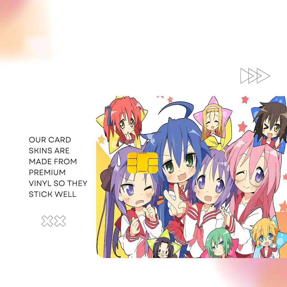 Cute L-lucky Star Credit Card Skin Stickers Suitable For VISA Card Bus And Subway Contactless IC Cards