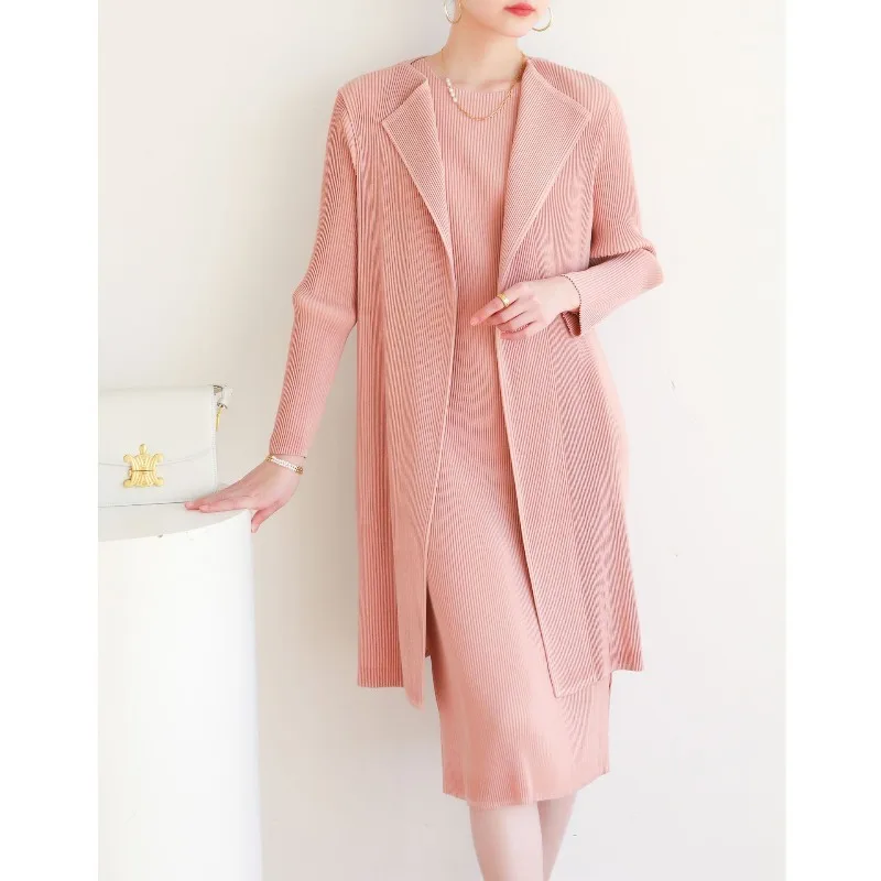 ミヤケ 2026 春 プリーツ レディース 長袖ジャケット ファッション シンプル 多用途 ウインドブレーカー カーディガン 通勤 レディース服