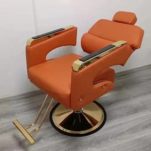 Comfort Recliner Barber Chairs Handrail Dentist Workshop Adjustable Barber Chairs Equipment Hairdresser Cadeira Furniture QF50BC