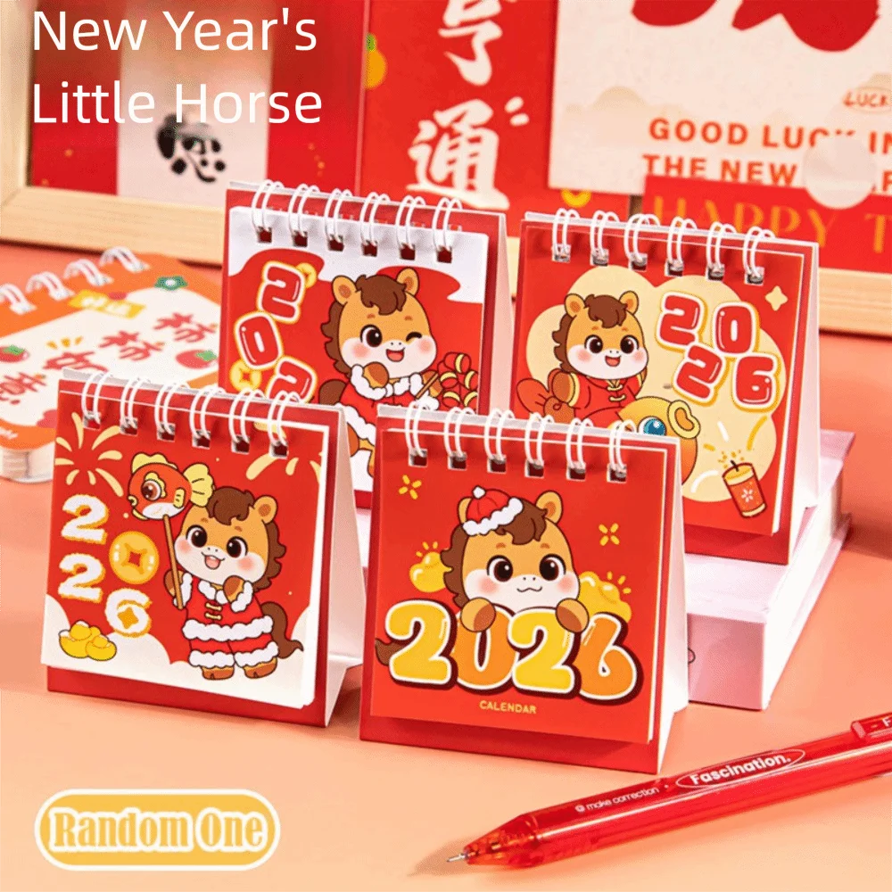 

Cartoon Capybara/Panda 2026 Desk Calendar Portable Coil Schedule Planner Desktop Decoration Mini Calendar Gifts